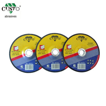 180*6*22.23mm Metal Depressed Center Grinding Wheels