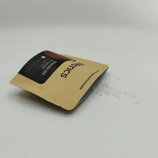 Brown Kraft Paper Pouch Zipper for Food Storage