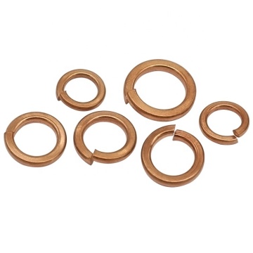 Brass Single Coil Spring Lock Washers
