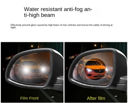 Clear Protective Anti-Fog Rain Water Rainproof Scratch Proof Car Films for Exterior Accessories and Mirrors