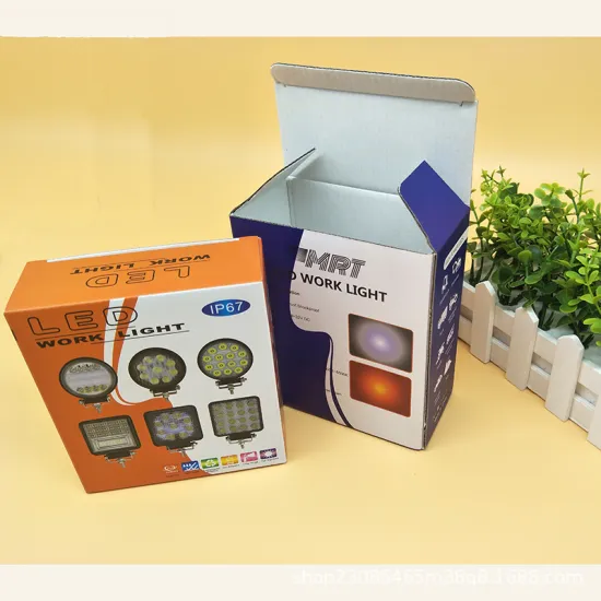 Colorful corrugated packaging box