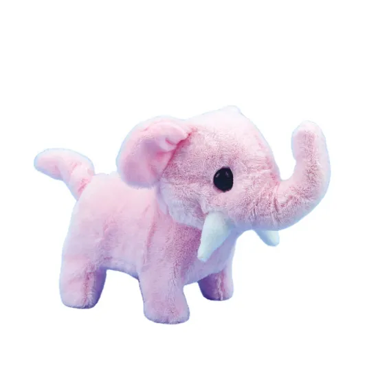 Factory direct selling children's electric plush toys Elephant Baby multicolor decompression electric toys elephant simulation