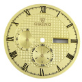 Waffle Guilloche Reloj Dial en 2 subdiales