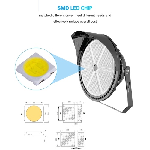 300w LED Football Lights 130lm/w