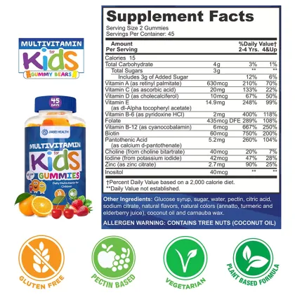 Kids Daily Gummy Multivitamin for Balanced Nutrition