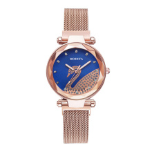 Newest women's stainless steel crystal swan quartz watches