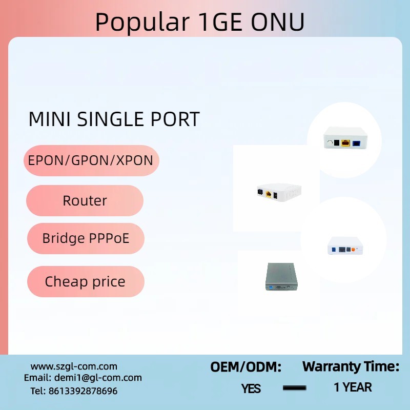 Plastic shell single port ONU