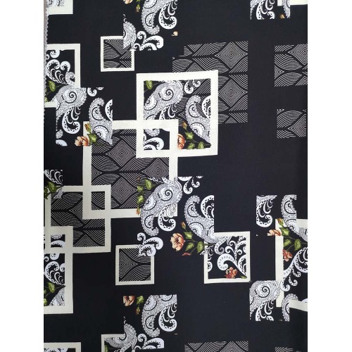 Geometrisk Joint Rayon Twill 3024S Tryckväv