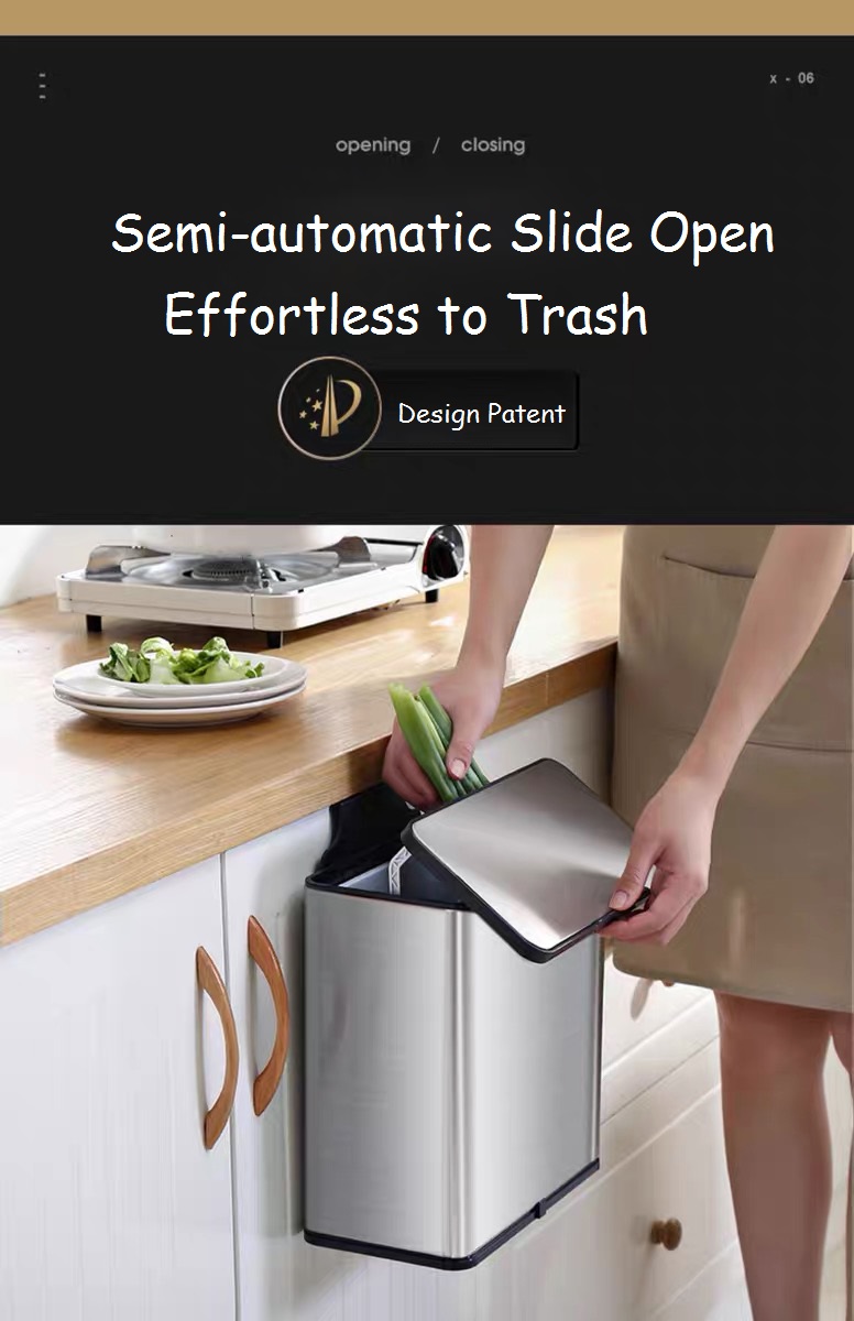 Soft Open and Close Trash Bin