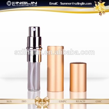 5ml refillable aluminum perfume atomizer glass bottle