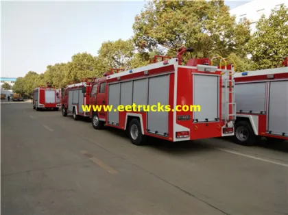 4m3 4x2 Double Cabin Fire Trucks