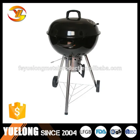 18inch Apple shaped high shining enamel Charcoal BBQ Grill