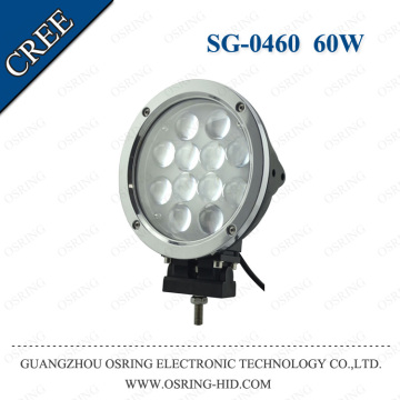 OSRING 7inch Round offroad 12v Car Led work light 60W Ultra bright Spotlight Fog lamp Best Quality