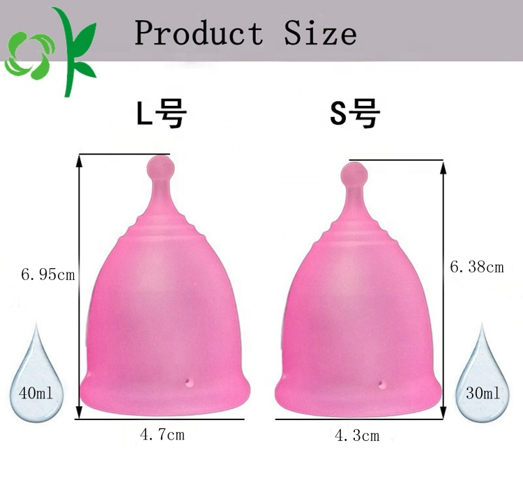 Eco-friendly Woman Reusable Silicone Menstrual Cups