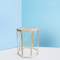 table de chevet en marbre de sexangle petite table d&#39;appoint