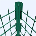 PVC 3D Bend Wire Mesh Fence triangle fence with peach square round post factory Factory