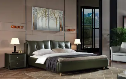 Modern minimalist soft bed