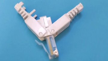 RJ45 UTP toolless plug Cat5e 8P8C connector