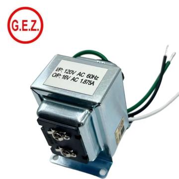 Customized Input 120V AC Output 16V AC 1.875A Power Transformer Power Adapter