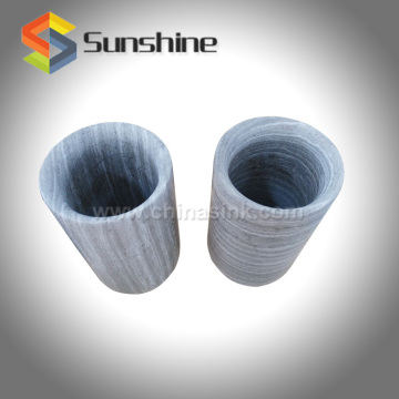 Wooden Grain Marble Candle Holder For Resturant
