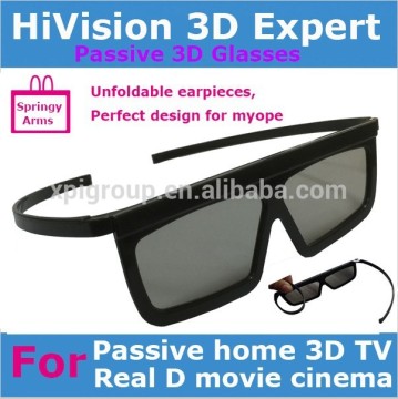 Passive Real D or MasterImage circular polarized 3d glasses for Myope or not