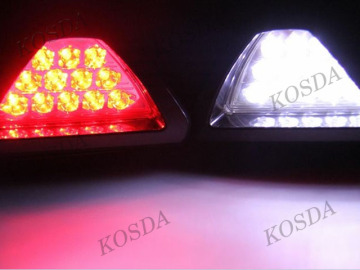 Car Body Kits 12 LED Red Triangle Tail Light