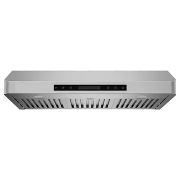 Stainless Steel Smart WiFi Wall-Mounted Kitchen Hood with LED Lights