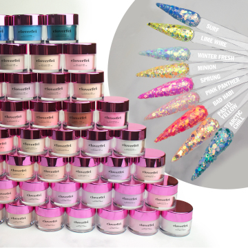 Nguồn cung móng bán buôn tùy chỉnh: Bột acrylic màu long lanh số lượng lớn để nhúng mùa thu