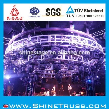 competitive aluminium round booth curved light truss