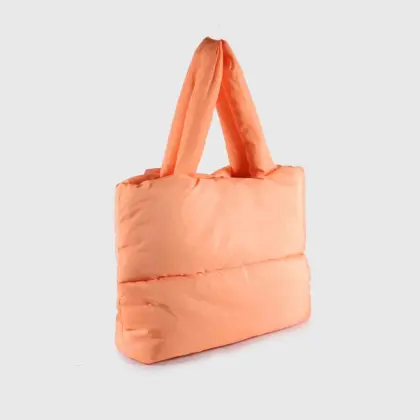 Women's Large Quilted Padded Puffer Tote Bags