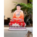 White Marble sitting statue of Sakyamuni Buddha
