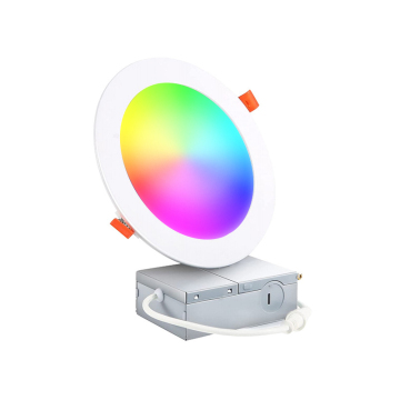 Factory Wholesale Ultra Thin Round RGB Magnetic Smart LED Panel Light