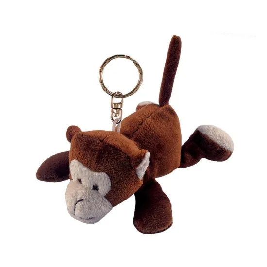 plush monkey keychain