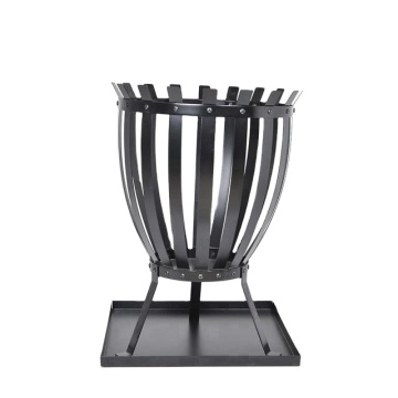 Outdoor Garden Black Wood Burner Fire Pit Patio Basket Fire Pit