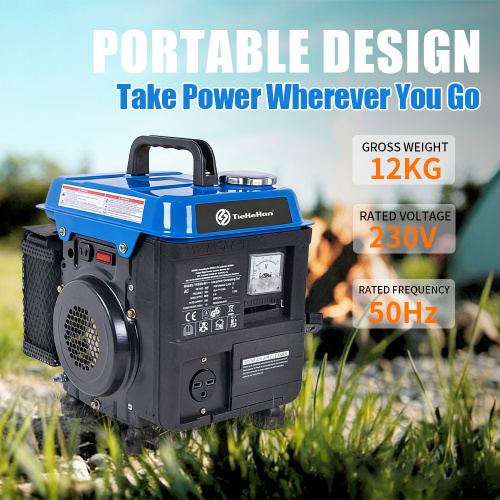 Generador inversor de gasolina portátil de 800 W