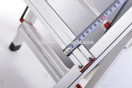 Household aluminum folding ladder,Adjustable decorative step ladders, Multi purpose folding step ladders