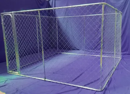 Chain link dog kennels