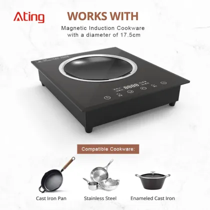 2800W Commercial Induction Wok Stove for Restaurants