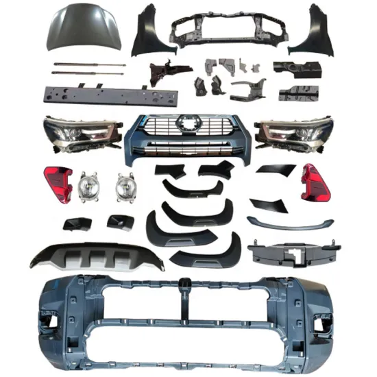 Hot Sale Body Kit Parts: HILUX VIGO 2004-2018 to ROCCO 2020-2021 Upgrade Kit (Front & Rear Bumpers)