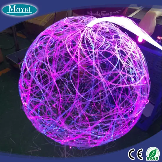 Amazing!Beautiful fiber optic light ball for night club lighting
