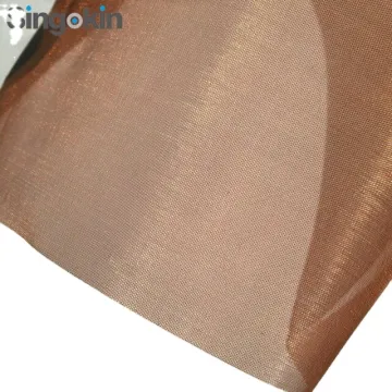 50 Mesh Brass Woven Wire Mesh with 0.14mm Aperture and 0.3mm Wire Diameter