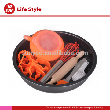 Hot sale Colorful silicone kitchenware cake Mould, High quality pastry tool set,