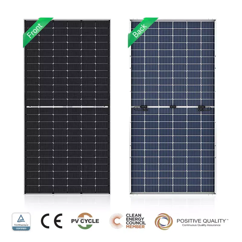 120 Cells 600W 605W Bifacial Mono Solar Panels