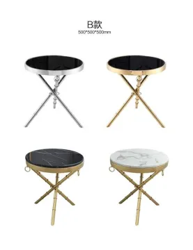 small round coffee table marble modern side table foshan living room decoration side sofa table