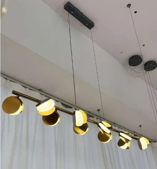 Custom Creative Iron Square Glass Ball Ceiling Pendant Lights for Projects