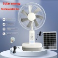 Portable Solar-Powered Table Fan for Outdoor Comfort