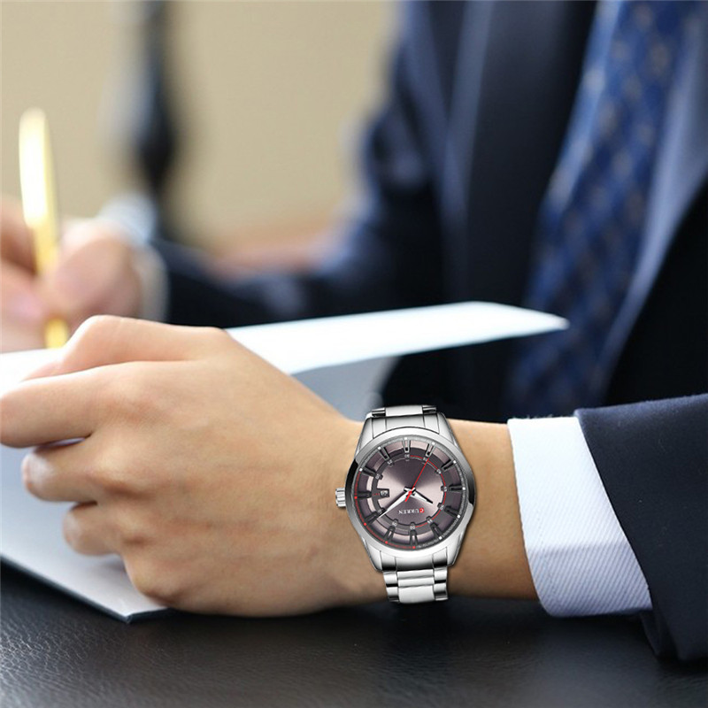 Luxury Fashion Stainless Steel Waterproof Men Watches 