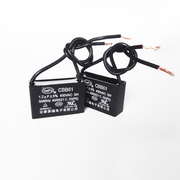 CBB61 Fan Capacitor 1.2uf 220VAC-680VAC