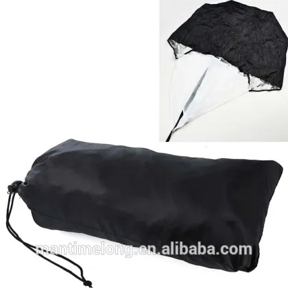 wholesale Speed Resistance Training Parachute Umbrella Running Chute Soccer Football Training Black Color