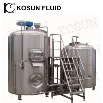 1000l Stainless steel beer steam jacketed whirlpool brew kettle
